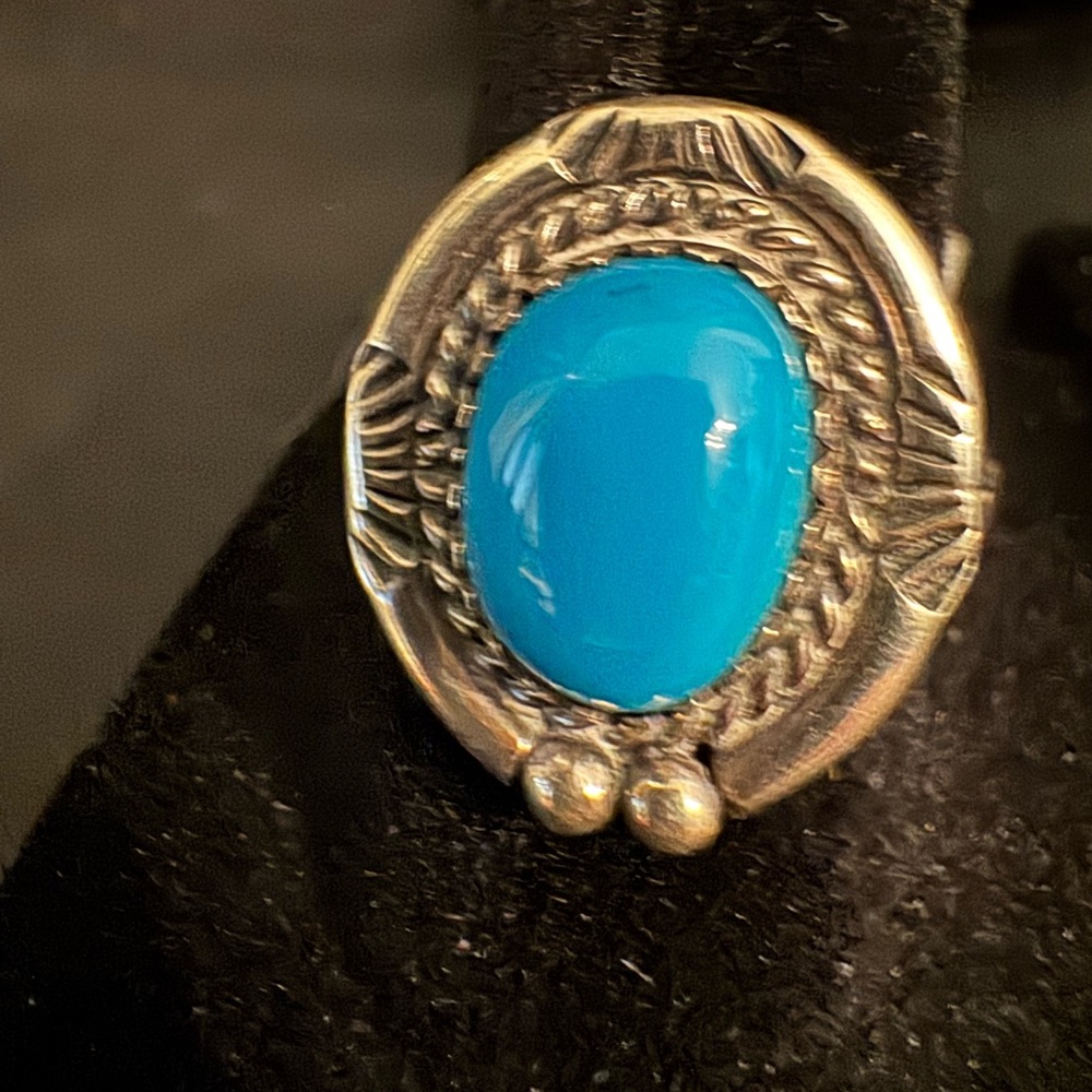 Sterling Silver and‎ Turquoise Ring